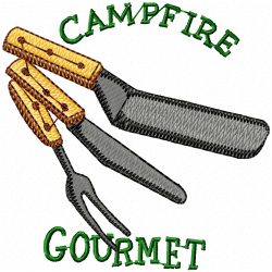 Camping Embroidery Design 1
